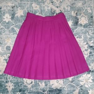 VINTAGE 80s 90s Ann Taylor pleated wool skirt